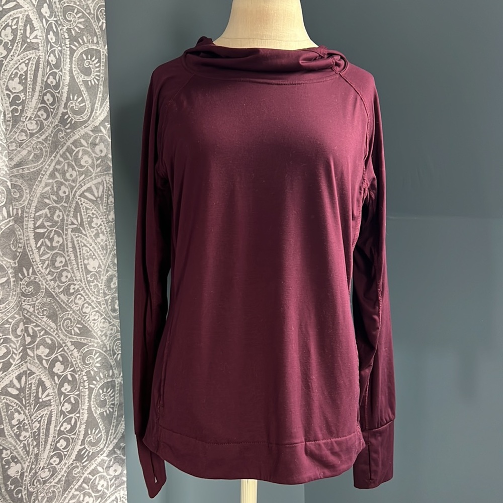 90 Degree Lightweight Pullover Workout Hoodie Long Sleeve w/ Thumb Holes Size L